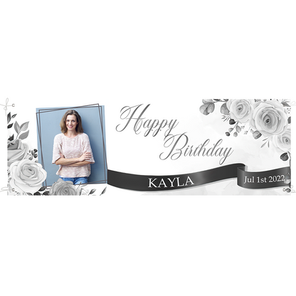 Custom Happy Birthday Banner Personalized Birthday Party Backdrop