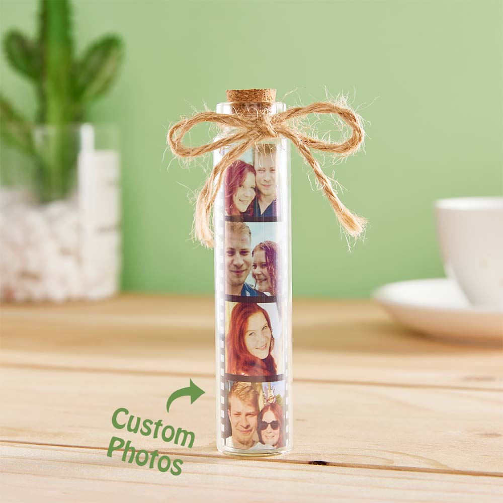 Custom Film Roll Photo Glass Jar Personalized Photo Gift for Him
