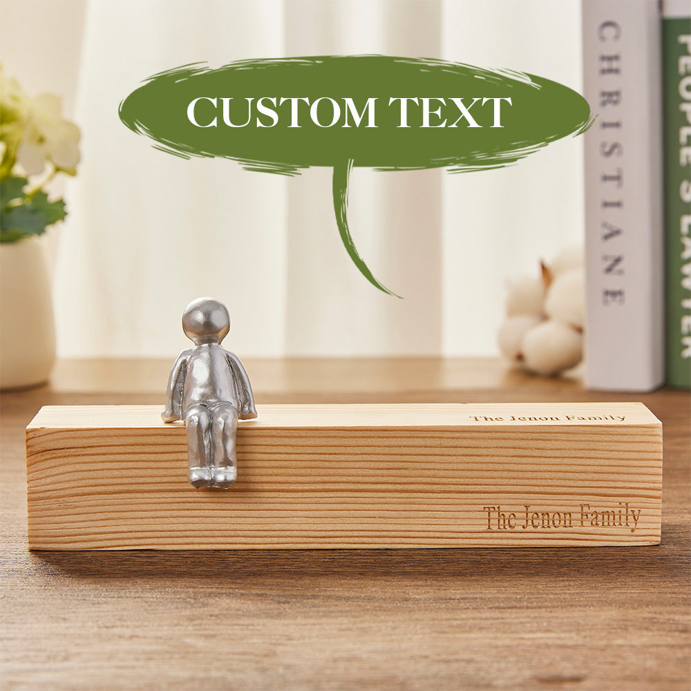 Custom Engraved Family Combination Resin Sculpture Figurines Anniversary Gift