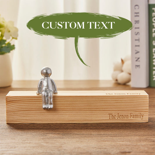 Custom Engraved Family Combination Resin Sculpture Figurines Anniversary Gift