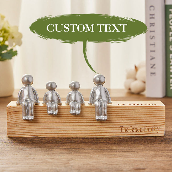 Custom Engraved Family Combination Resin Sculpture Figurines