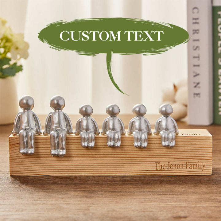 Custom Engraved Family Combination Resin Sculpture Figurines