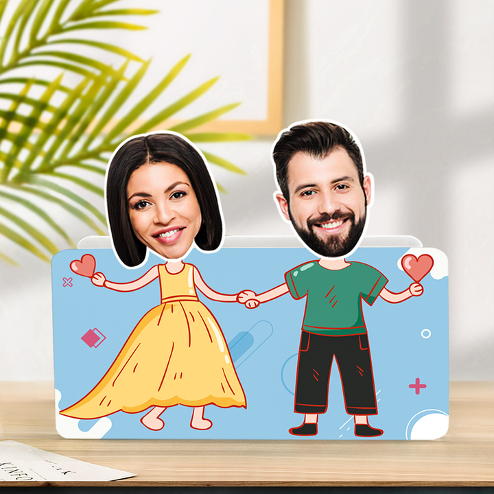 Custom Face Shaking Head Car Dashboard Decorations Personalized Couple Home Decor Ornaments Gift