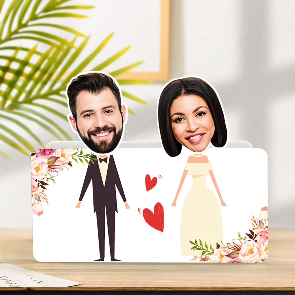 Custom Face Shaking Head Car Dashboard Decorations Personalized Couple Home Decor Ornaments Gift