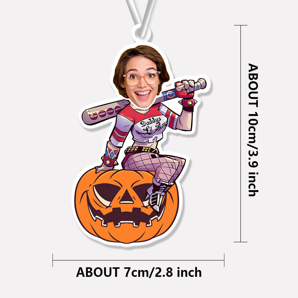Custom Halloween Car Air Freshener Funny Rearview Mirror Ornament for Halloween Gift
