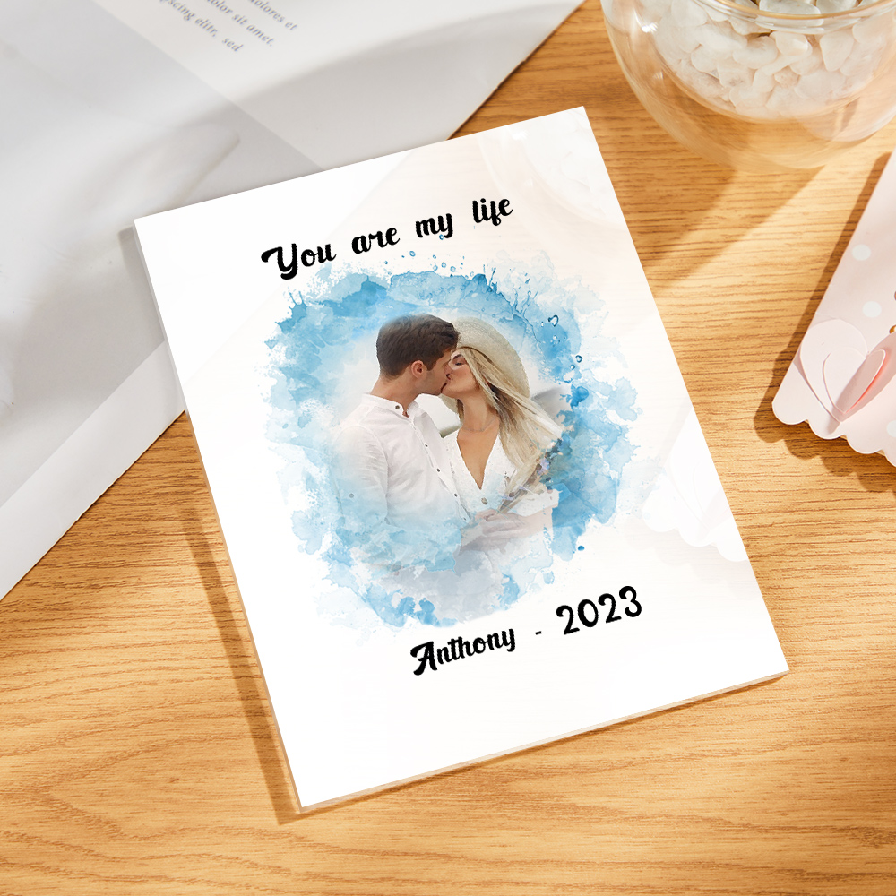 Custom Photo Plaque Personalized Acrylique Plaque With Text