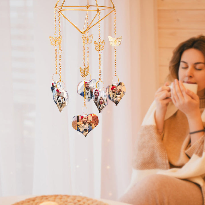 Custom Photo Wind Chimes Delicate Butterfly Home Decoration Gifts