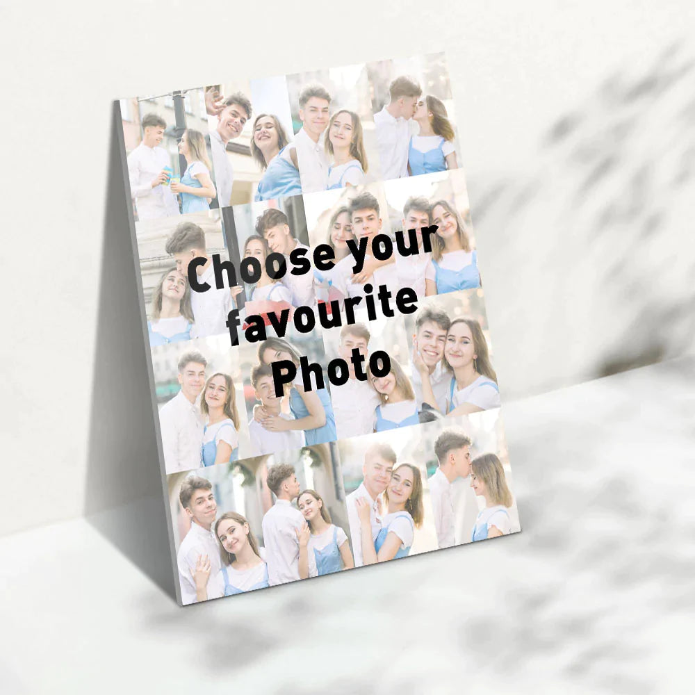 Custom MultiPhoto Plaque Custom Text