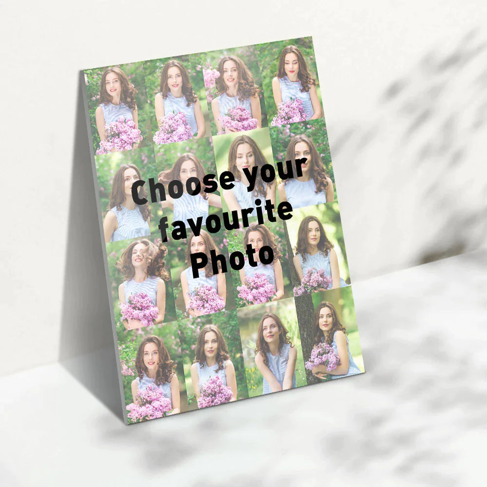 Custom MultiPhoto Plaque Custom Text