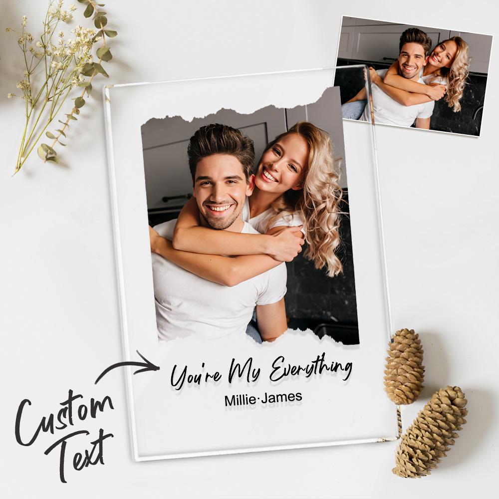 Custom Photo Plaque With Text Personalized Plaque For Lover