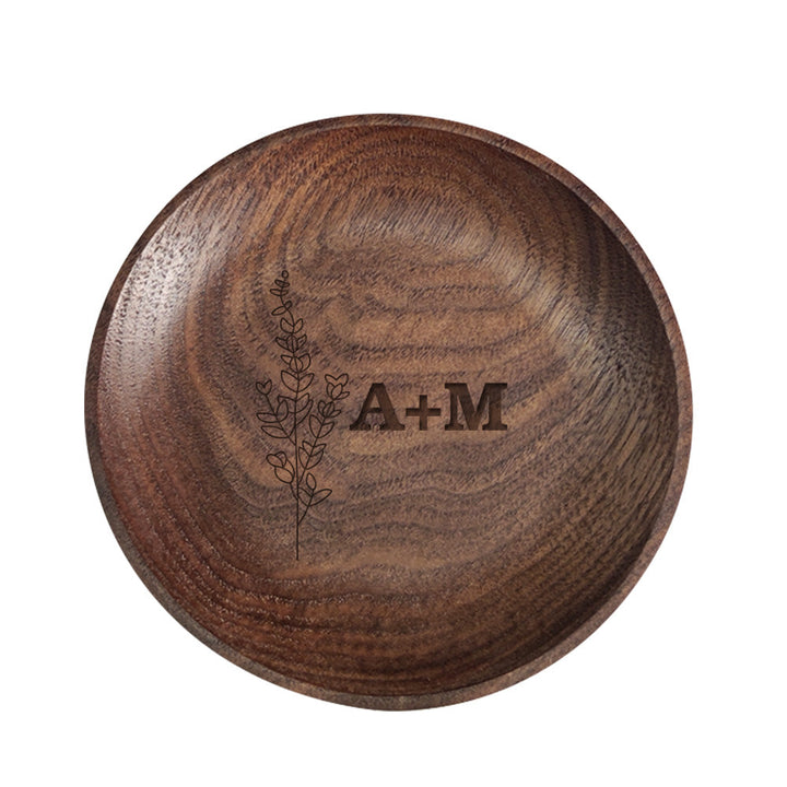 Personalized Floral Ring Dish Engagement Wedding Jewelry Tray Gift for Her