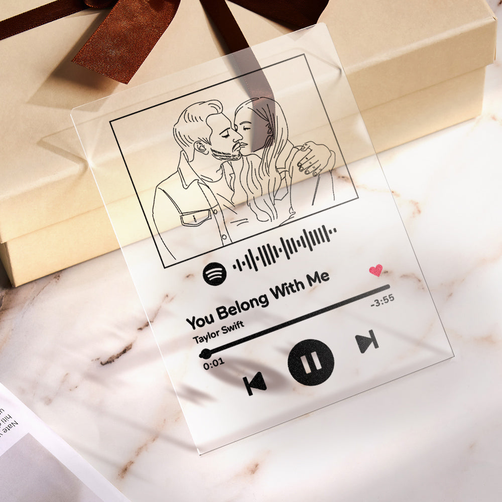 Gifts for Her Custom 3D Photo Keychain Photo Plaque Personalized Frame with Engraved