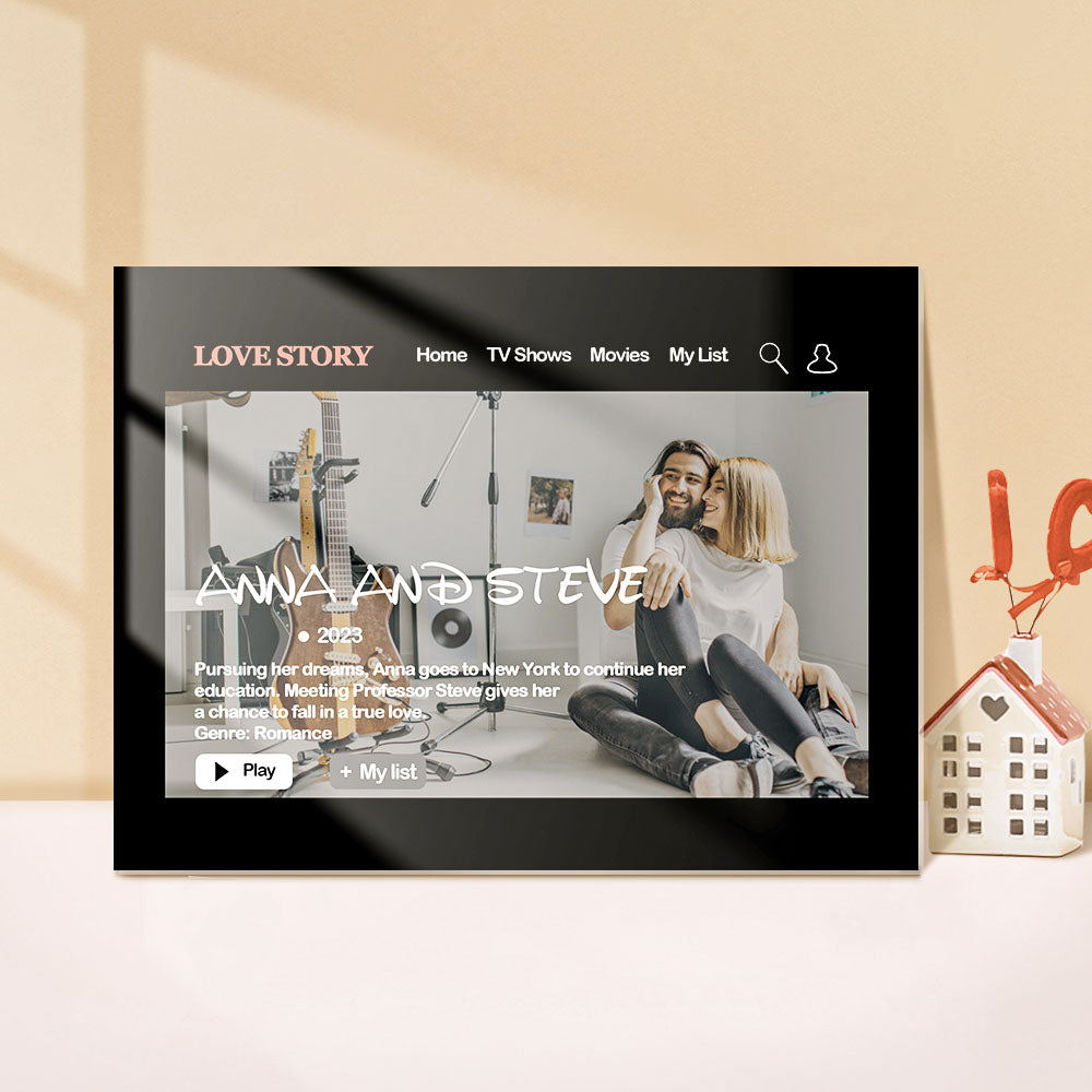 Valentine's Day Gifts Custom Movie Poster Plaque Personalized Movie Poster Sign Personalized Photo Plaque Gift