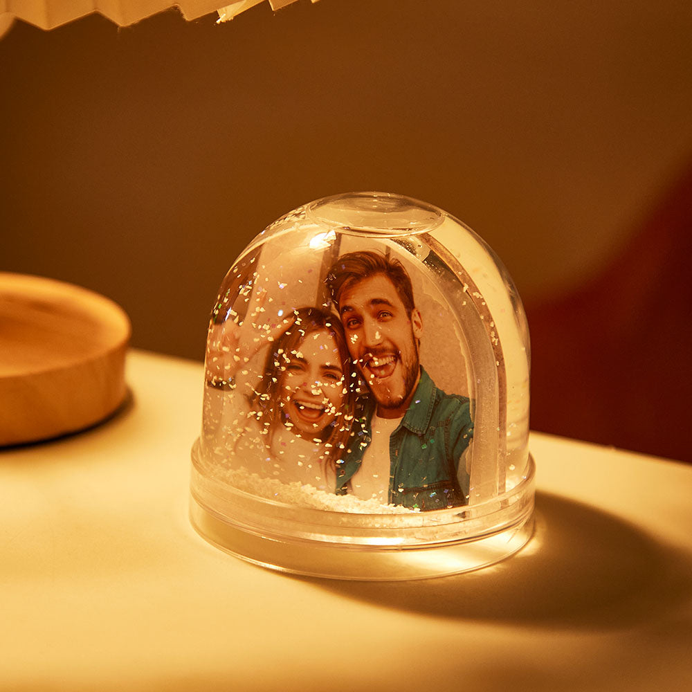 Personalized Photo Snow Globe Romantic Picture Home Decoration for Her