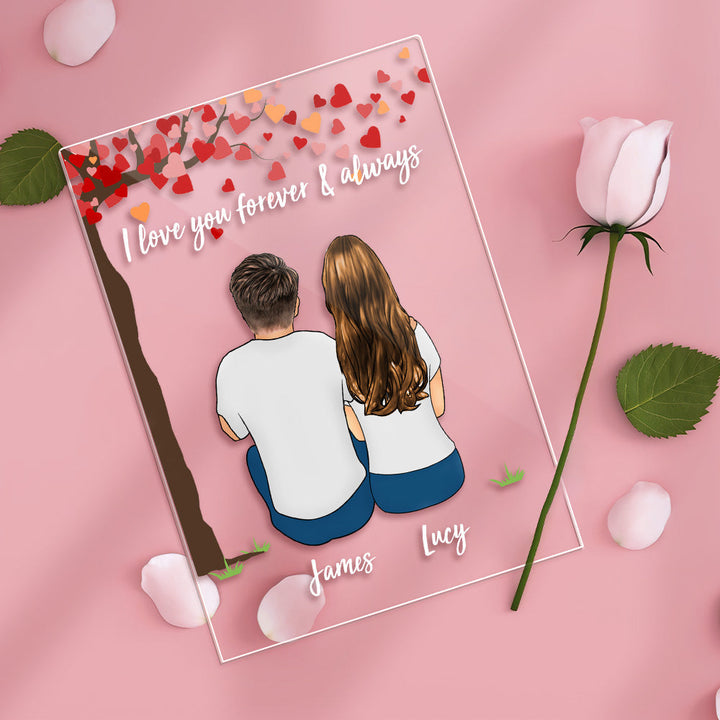 Personalized Card/Plaque/Night Light Custom Couple Gifts Valentine's Day/Anniversary Gifts