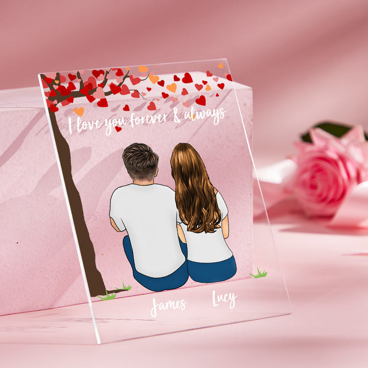 Personalized Card/Plaque/Night Light Custom Couple Gifts Valentine's Day/Anniversary Gifts