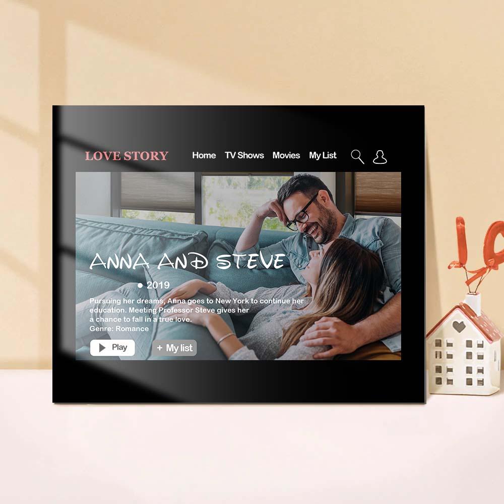 Valentine's Day Gifts Custom Movie Poster Plaque Personalized Movie Poster Sign Personalized Photo Plaque Gift