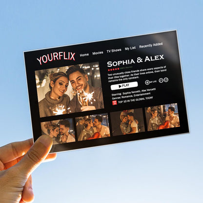 Custom Movie Poster Plaque Personalized Plaque Lover Gifts for Couple