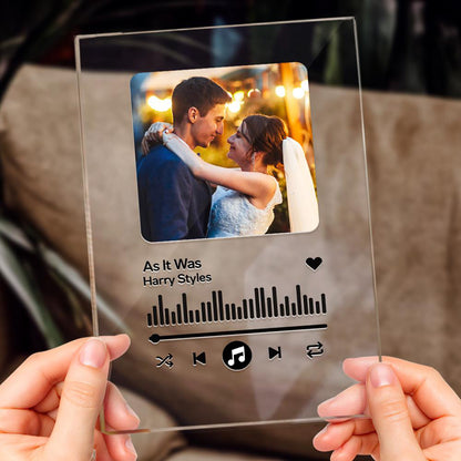 Custom Plaque Memorial Music Plaque Couples Anniversary Gift Love Song Couple Gifts for Him