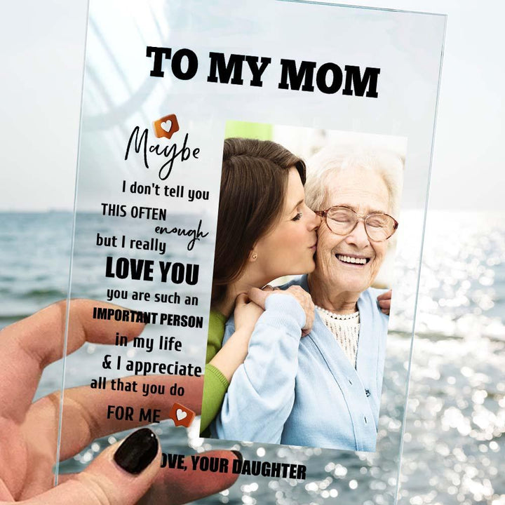 Mother's Day Gift Custom Photo Keychian/Plaque/Night Light For Mom