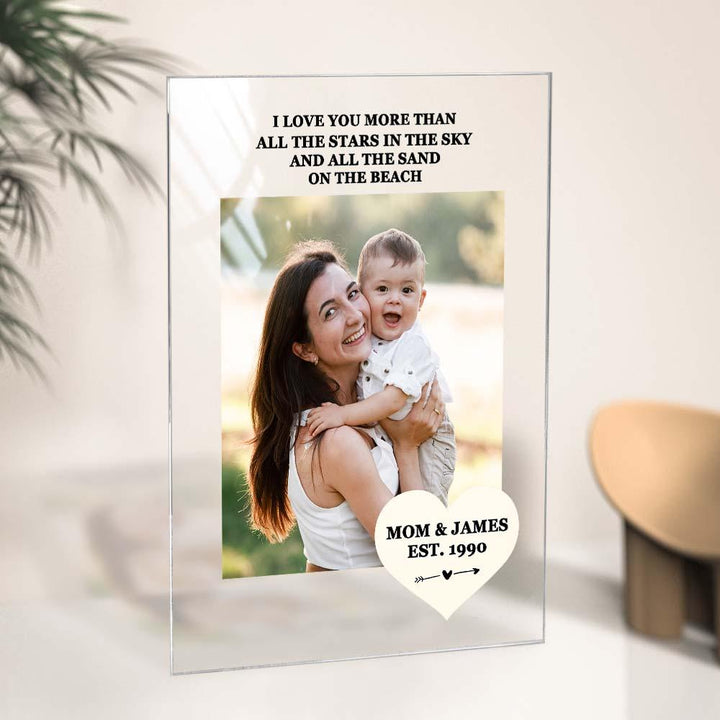 Mother's Day Gift Custom Photo Keychian/Plaque/Night Light For Mom