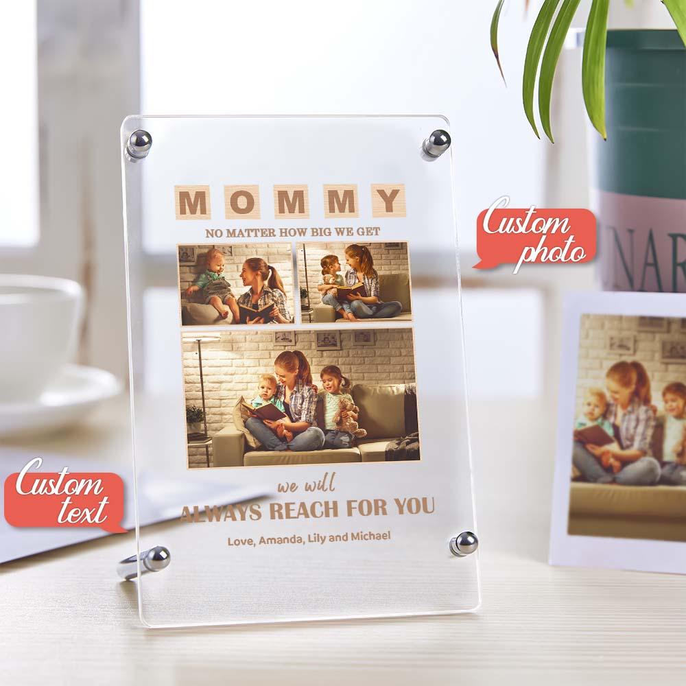 Mother's Day Gift Custom Photo Keychian/Plaque/Night Light For Mom