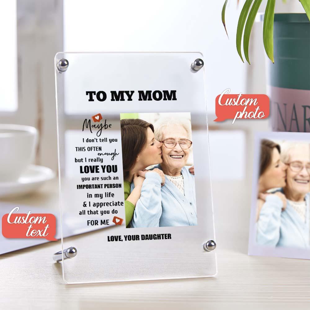 Mother's Day Gift Custom Photo Keychian/Plaque/Night Light For Mom