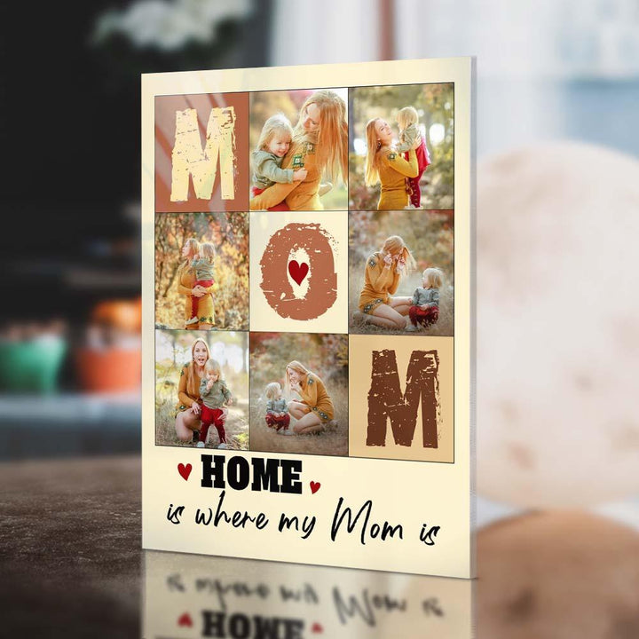 Custom Photo Plaque Gift Mom Collage Plauqe Mother's Day Photo Gift