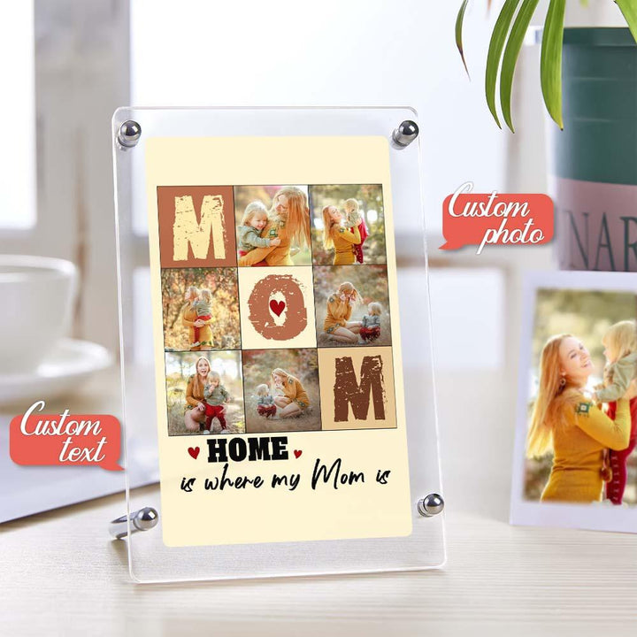 Custom Photo Plaque Gift Mom Collage Plauqe Mother's Day Photo Gift