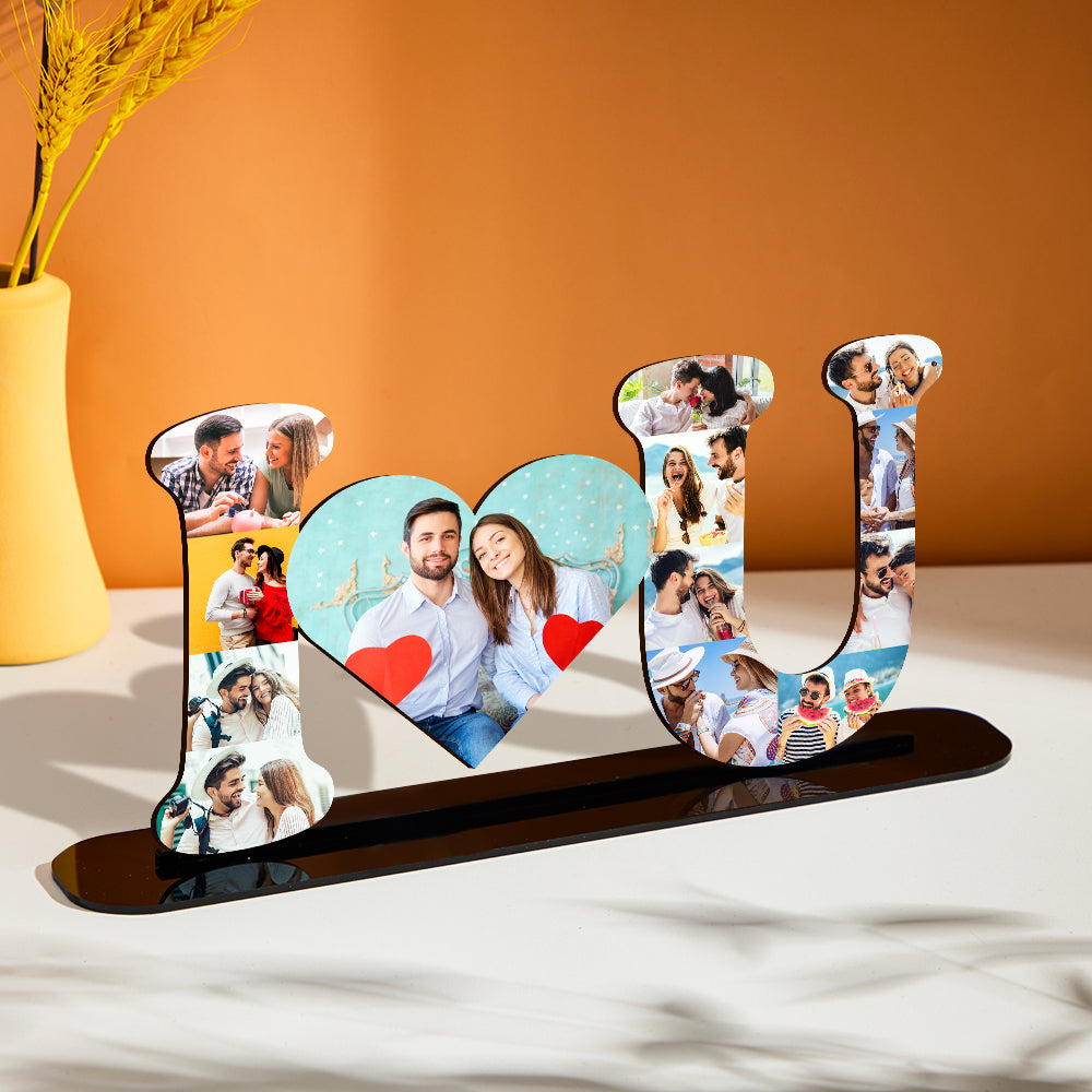 Custom Photo Ornaments Creative I Love U Commemorate Home Gifts