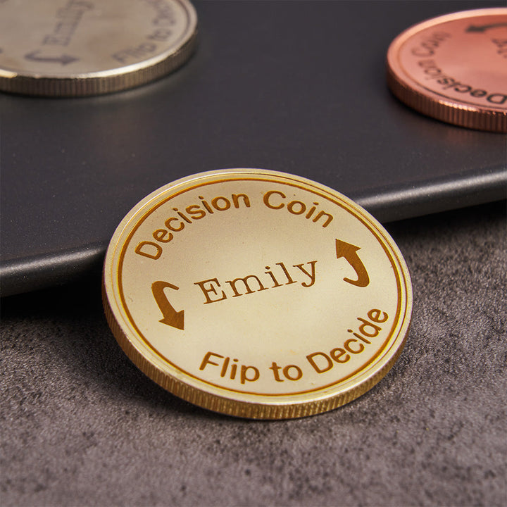 Custom Engraved Decision Coin Creative Flip Coin Gifts for Her