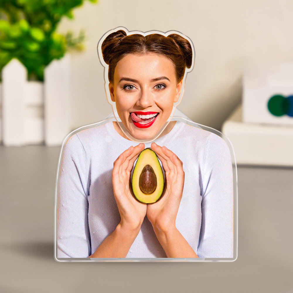 Custom Photo Shaking Head Ornament Personalized Car Dashboard Decoration Home Desktop Ornament