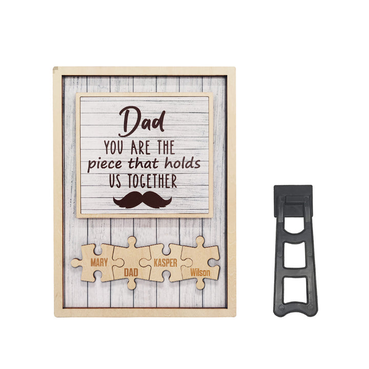 Personalized Dad Puzzle Beard Plaque You Are the Piece That Holds Us Together Gifts for Dad