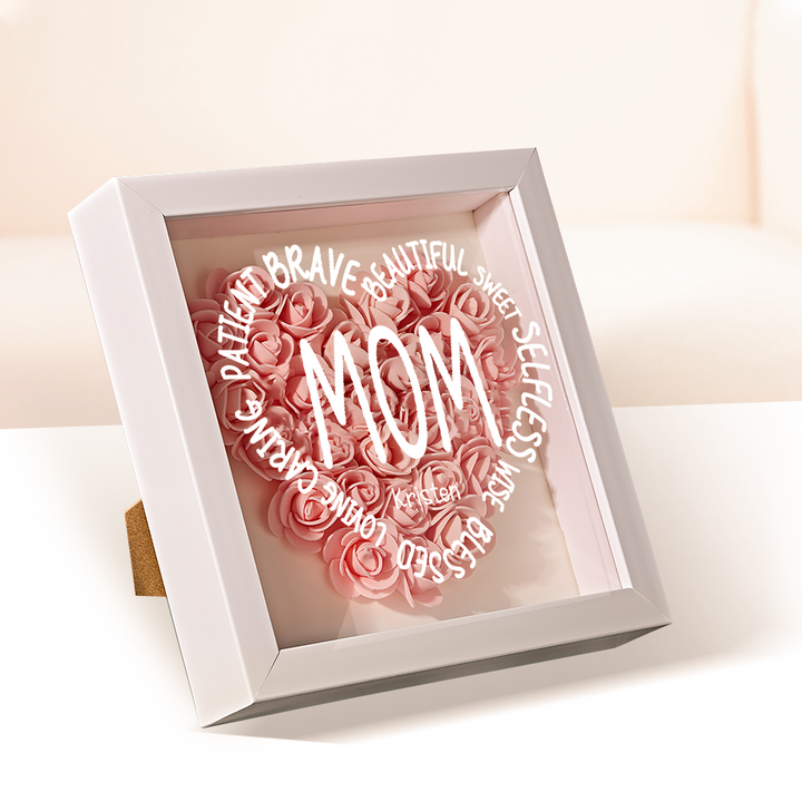 Personalized Flower Keepsake For Mom Custom Name Gift Idea for Mother's Day