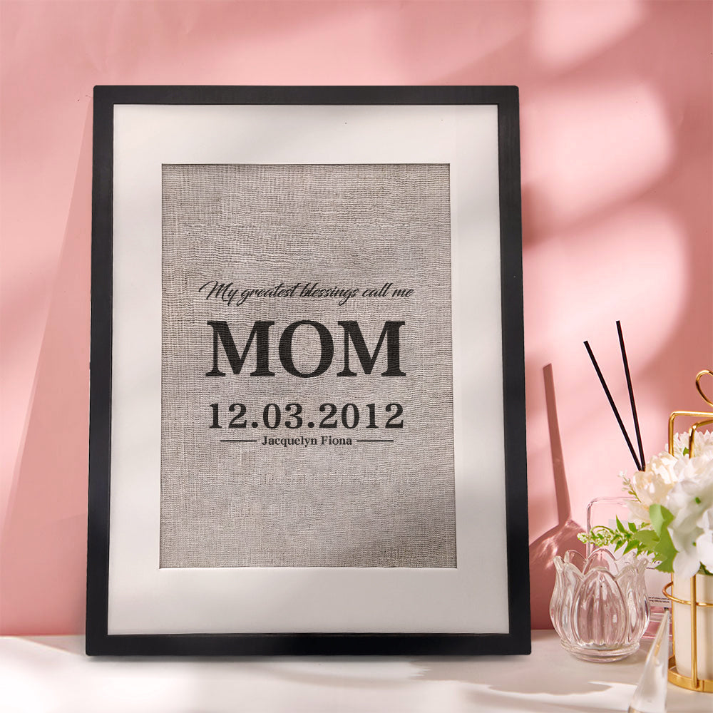 Personalized Father Gift My Greatest Blessings Call Me Dad Name Sign Gift for Father