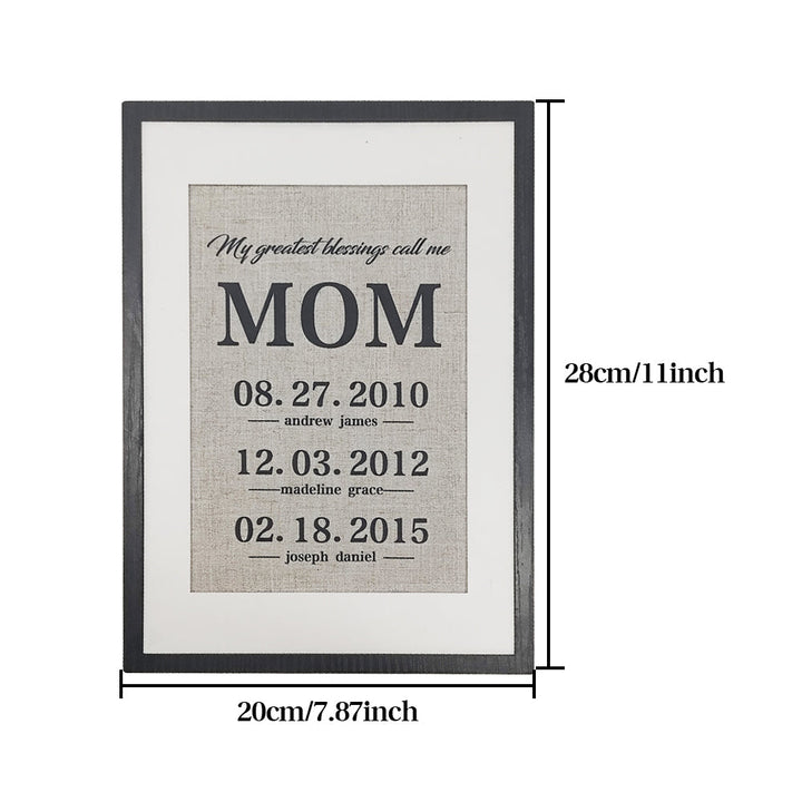 Personalized Father Gift My Greatest Blessings Call Me Dad Name Sign Gift for Father