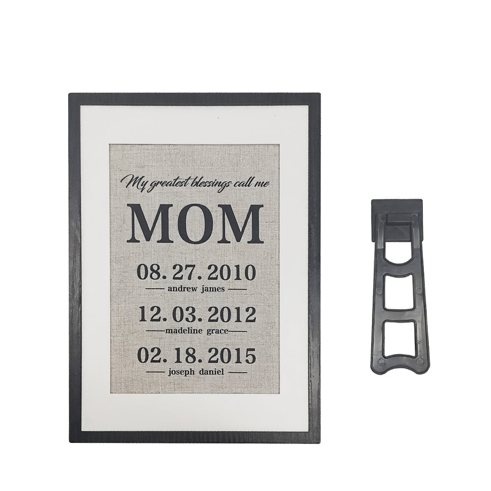 Personalized Father Gift My Greatest Blessings Call Me Dad Name Sign Gift for Father
