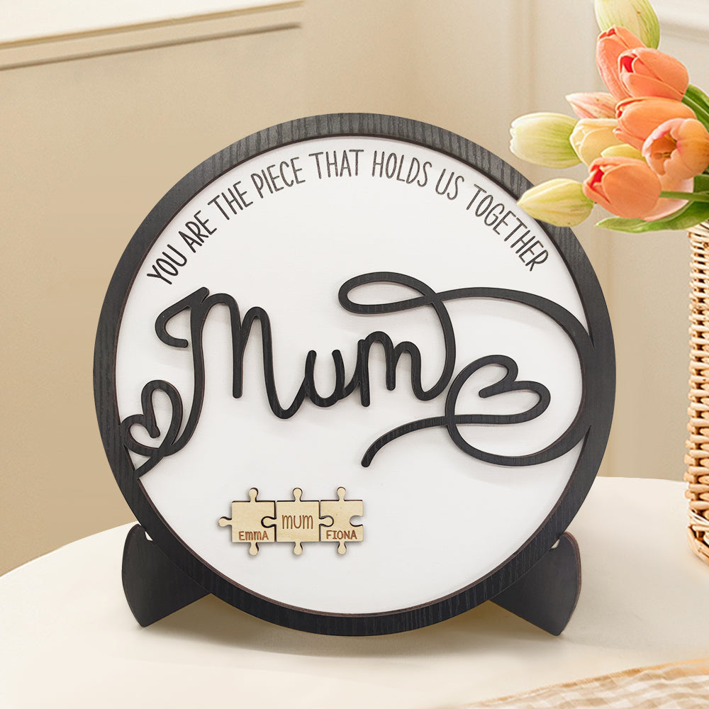 Mother's Day Jigsaw You Are the Piece That Holds Us Together Mother's Day Gift