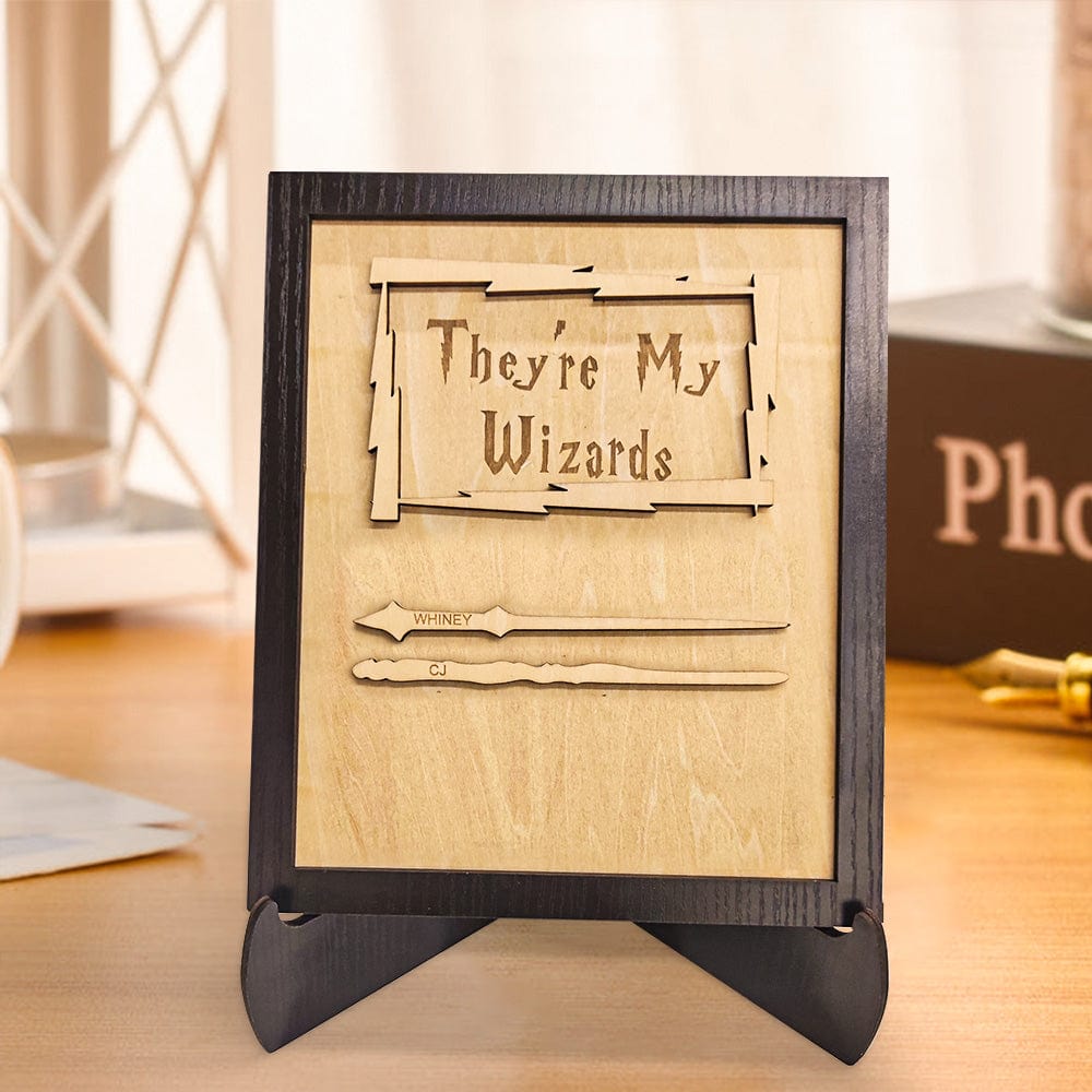 Custom Engraved Ornament Wand Home Decor Sign Gifts for Dad