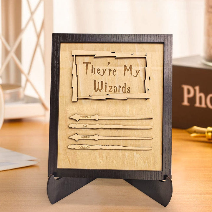 Custom Engraved Ornament Wand Home Decor Sign Gifts for Dad