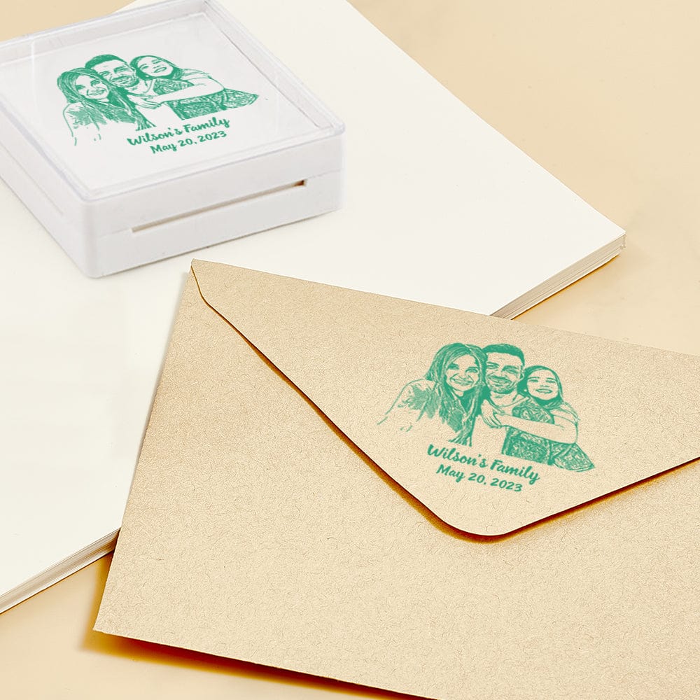 Custom Portrait Stamps Personalized Funny Stamp Gift for Birthday or Wedding