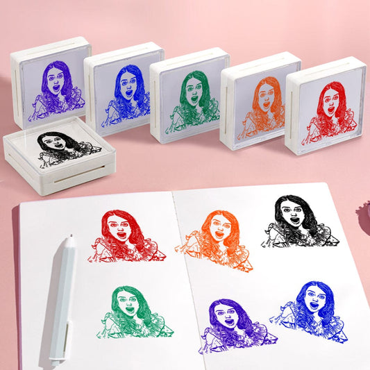 Personalized Portrait Stamp Custom Funny Stamps Gift for Him and Her