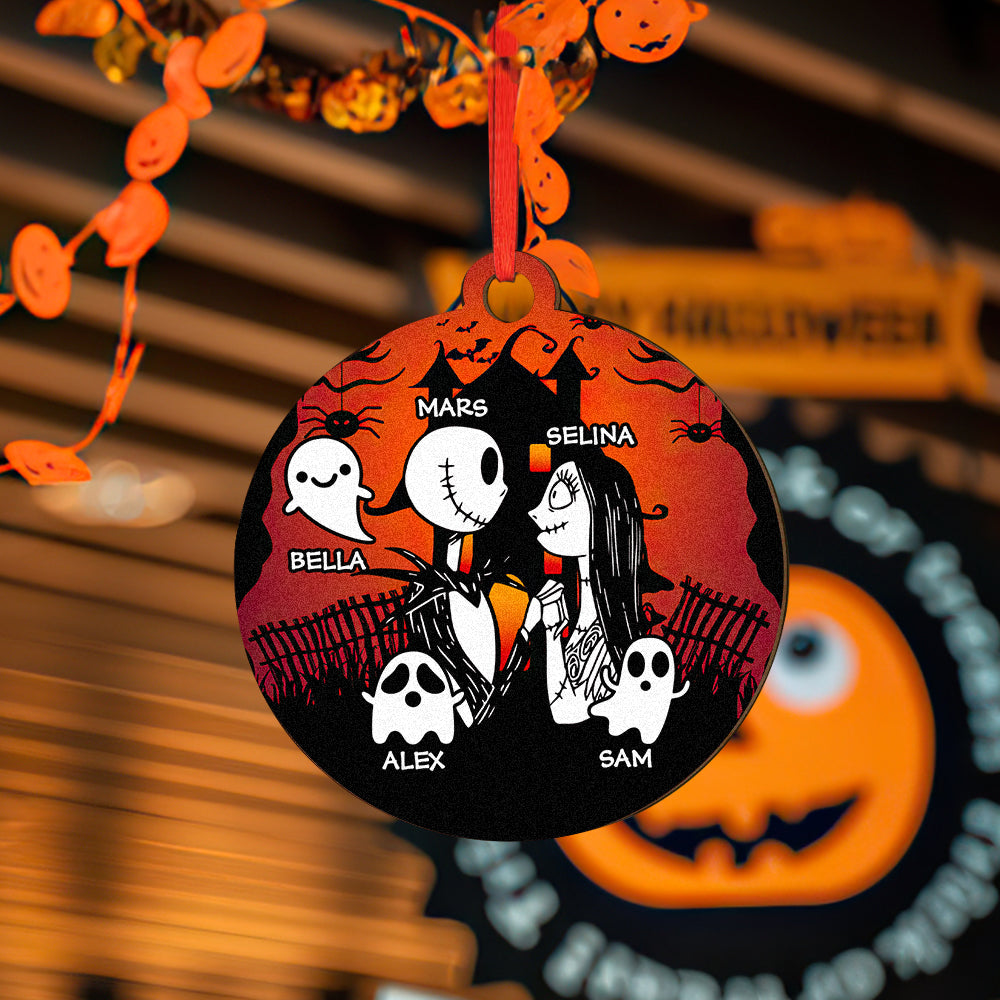Personalized Engraved Halloween Ornament – Custom Name Single-Sided Print Gift