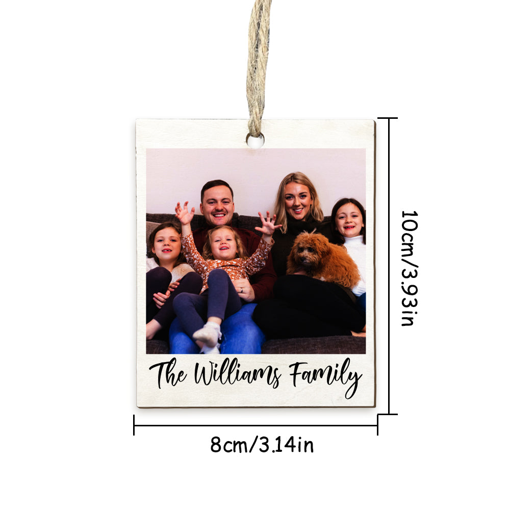 Personalized Photo Polaroid Ornament Family Photo Ornament for Christmas Gifts