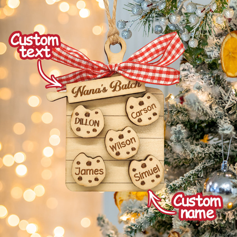 Personalized Family Ornament Custom Family Name Christmas Cookie Ornament Gifts