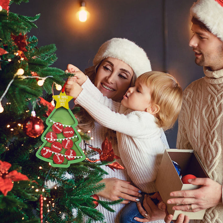 Personalized Name Christmas Shaker Ornament Custom Xmas Family Shaker Ornaments Unique Christmas Gifts