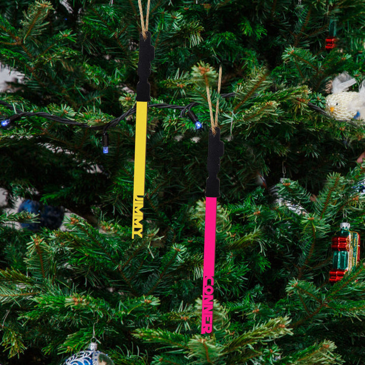 Personalized Christmas Lightsaber ornament Custom Family Member Name Unique Christmas Gifts