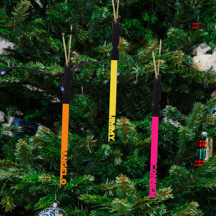 Personalized Christmas Lightsaber ornament Custom Family Member Name Unique Christmas Gifts