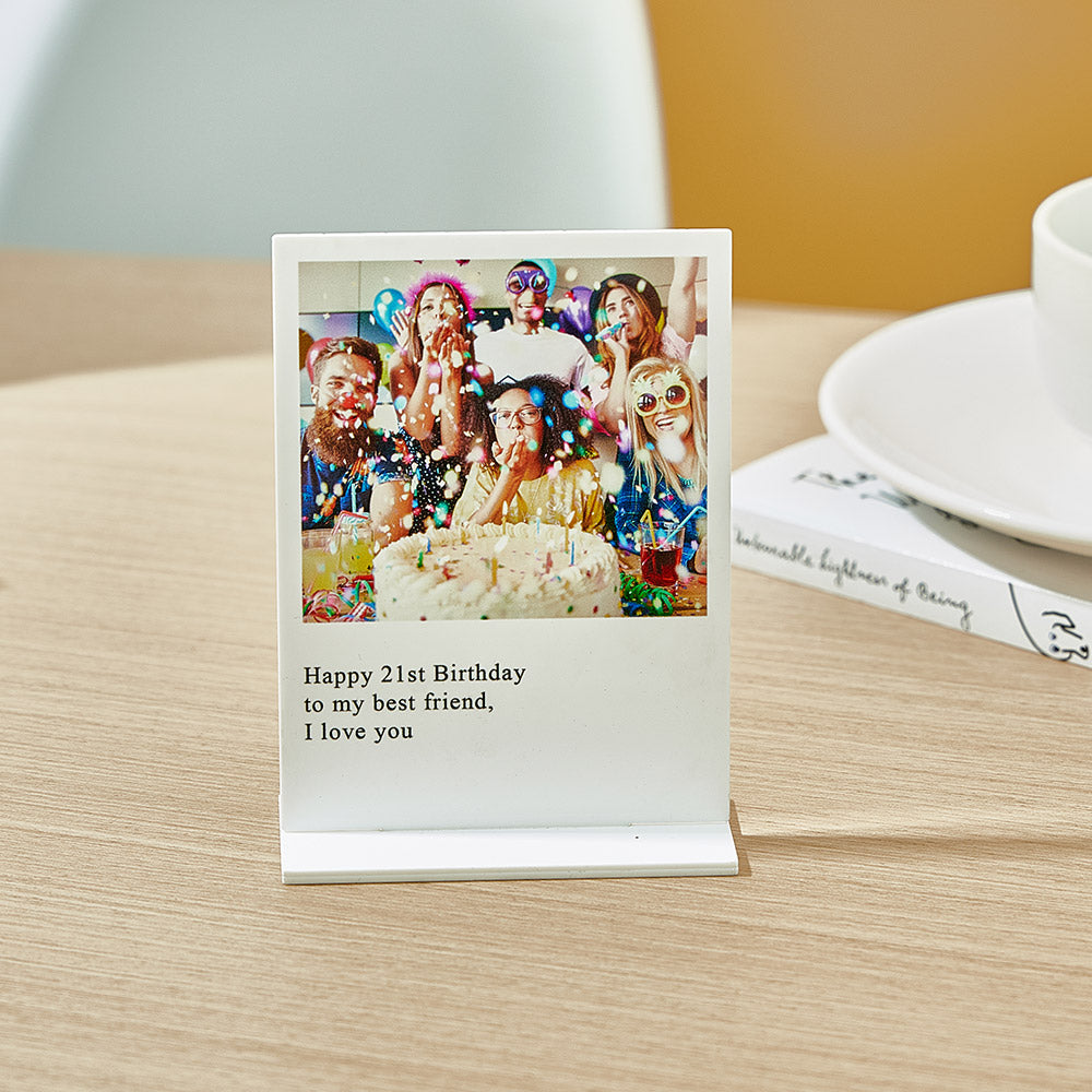 Personalised Photo Plaque Acrylic Photo Plaque Home Decor for Anniversary Birthday Gifts