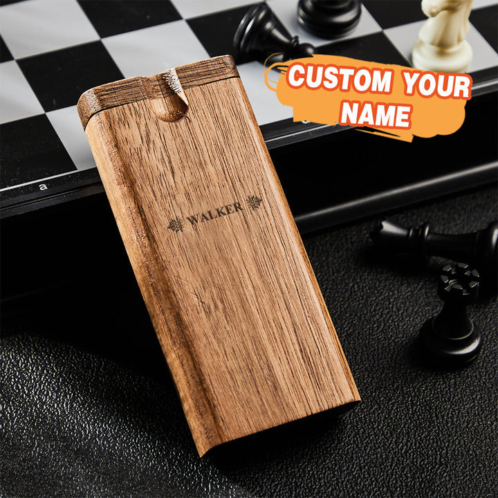 Personalized Name Wooden Box Dugout One Hitter Storage Box with Lid Personalized Gift for Men